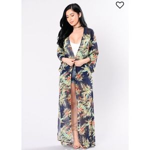 Fashion Nova Tropical kimono